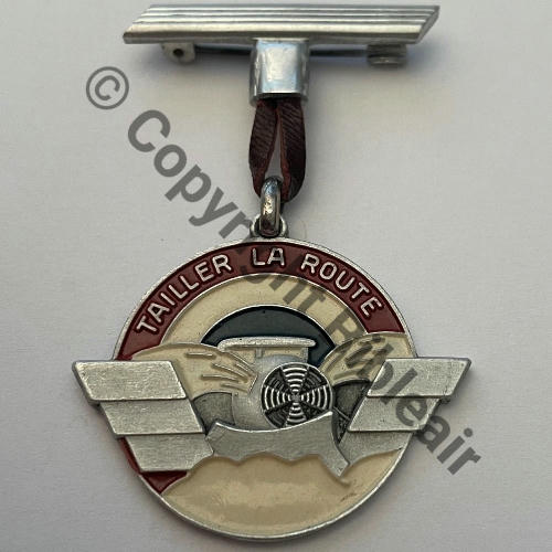 Grpt HAUTE SAVOIE Centre HYVERNAUD (CNE) Eqp CASANOVA THORENS GLIERES  SM Alu Peint Medaille pendante Granuleux Src.historiacollection2a PV420Eur 